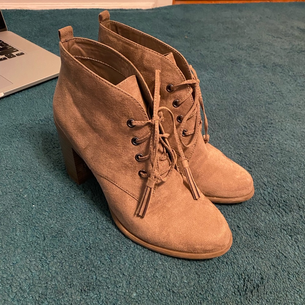 Suede booties